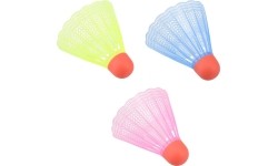 Nylonowe lotki do badmintona Nils NBL6013 - kolorowe, 3 szt.
