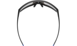 Akiniai Uvex skyryse black matt / mirror blue