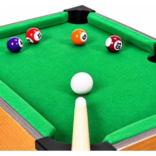 Stół do bilarda mini 50x30 cm zestaw do gry dla dzieci akcesoria ECOTOYS