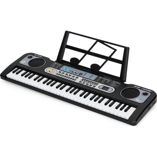 Duży keyboard pianino z mikrofonem dla dzieci + zasilacz
