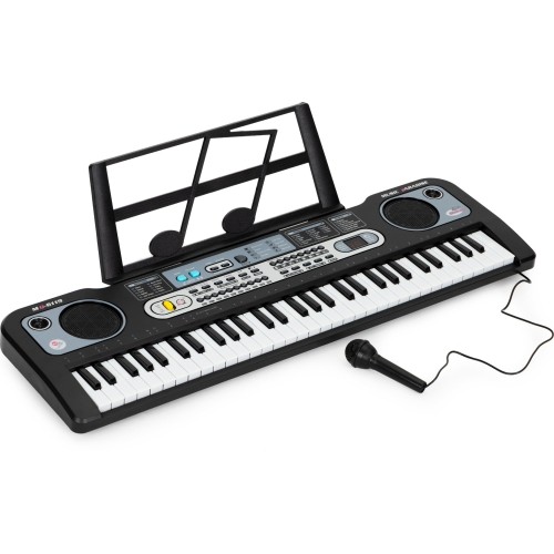 Duży keyboard pianino z mikrofonem dla dzieci + zasilacz