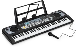 Duży keyboard pianino z mikrofonem dla dzieci + zasilacz