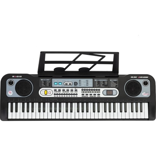 Duży keyboard pianino z mikrofonem dla dzieci + zasilacz