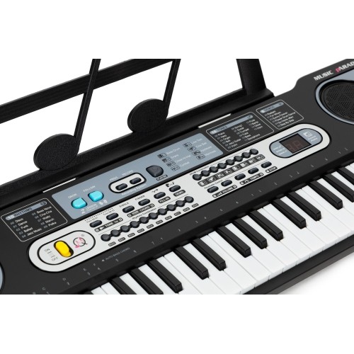 Duży keyboard pianino z mikrofonem dla dzieci + zasilacz