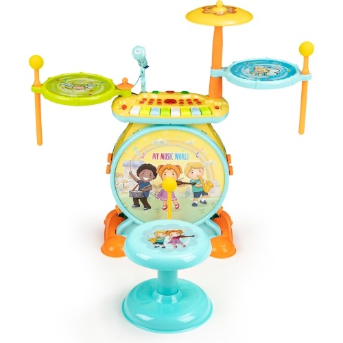 Perkusja organki 2w1 mikrofon karaoke mp3 led