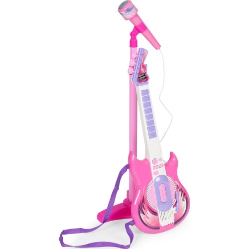 Zestaw gitara elektryczna mikrofon statyw dla dzieci mp3