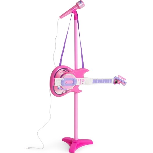 Zestaw gitara elektryczna mikrofon statyw dla dzieci mp3