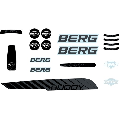 Zestaw naklejek Buddy 2.0 Cross Black