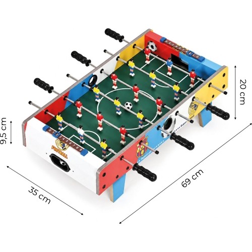 Piłkarzyki stołowe mini 70x35 cm stół do gry dla dzieci ECOTOYS