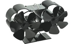 Ventilátor krbový DUBLON s podstavcem 2x 112 mm