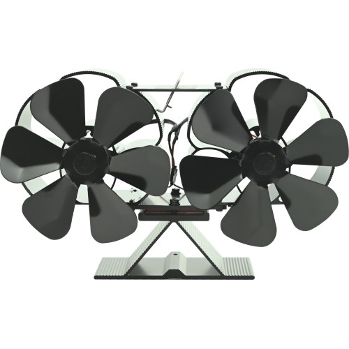 Ventilátor krbový DUBLON s podstavcem 2x 112 mm