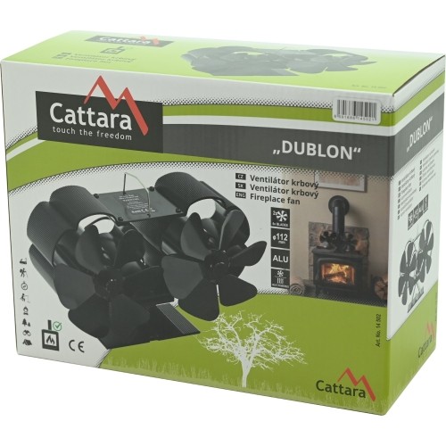 Ventilátor krbový DUBLON s podstavcem 2x 112 mm