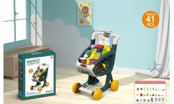 Shopping Cart with Light and Music Function 41 pcs. Green