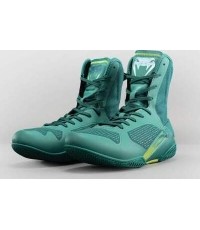Venum Elite Neo Boxing Shoes - Green/ Neon Yellow
