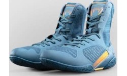 Venum Elite Neo Boxing Shoes - Steel Blue/Orange