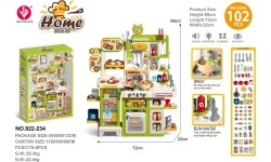 Mega Green Kitchen with Steam and Water Function + Accessories