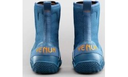 Venum Elite Neo Boxing Shoes - Steel Blue/Orange