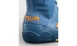 Venum Elite Neo Boxing Shoes - Steel Blue/Orange