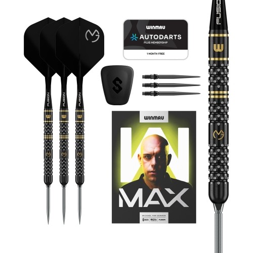 Winmau MvG W-Max 90% Switch Point Steel Tip Darts 23G