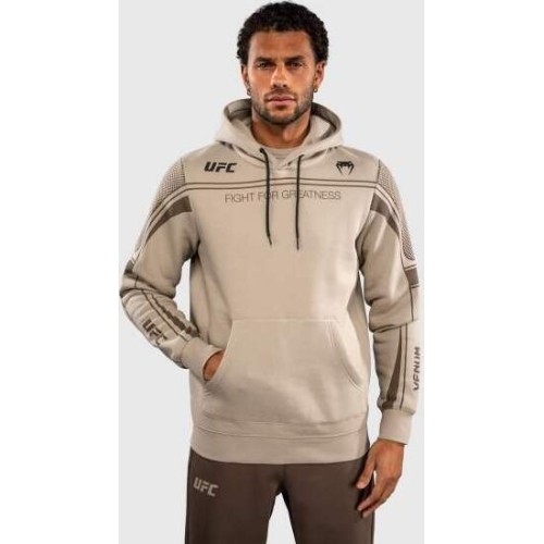 Venum UFC Unity by Venum Authentic Fight Week Men's Pullover Hoodie - Sand