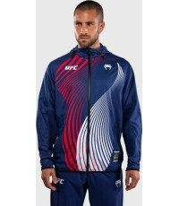 Men's Official UFC Freedom 250 by Venum Blue Authentic Fight Night Walkout Hoodie