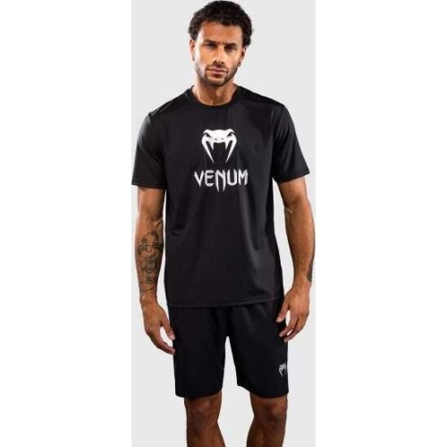 Venum Classic Dry Tech T-Shirt - Black/Silver