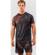 Venum No-Gi 6.0 Dry Tech T-Shirt - Black/Brown