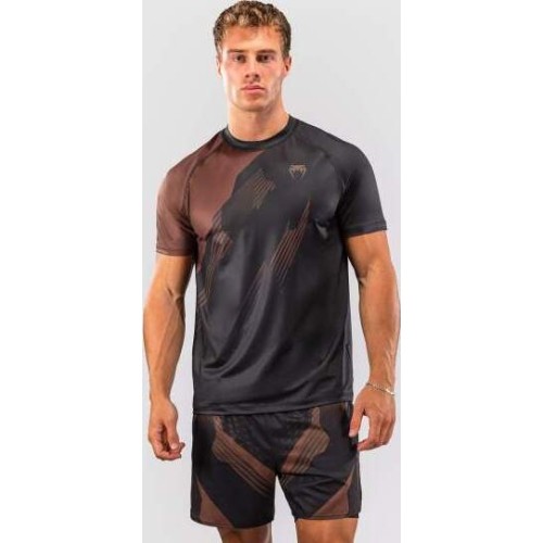 Venum No-Gi 6.0 Dry Tech T-Shirt - Black/Brown