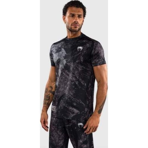 Venum Rage & Workout Dry Tech T-Shirt - Black/Grey