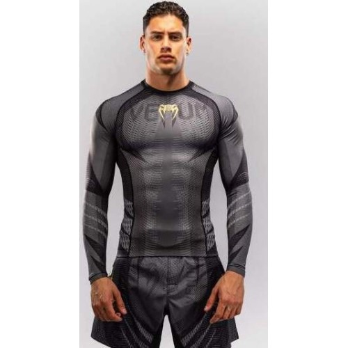 Venum Galactic 3.0 Long Sleeve Rashguard - Black/Gold