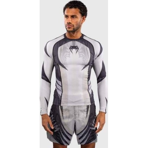 Venum Galactic 3.0 Long Sleeve Rashguard - Off-White/Black