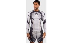 Venum Galactic 3.0 Long Sleeve Rashguard - Off-White/Black