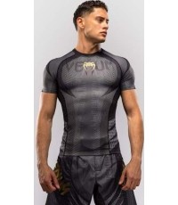 Venum Galactic 3.0 Short Sleeve Rashguard - Black/Gold