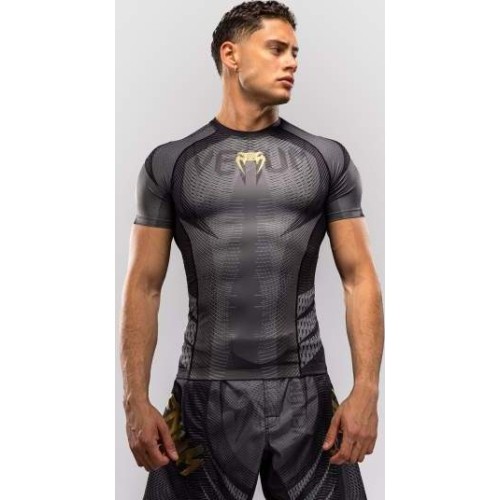 Venum Galactic 3.0 Short Sleeve Rashguard - Black/Gold