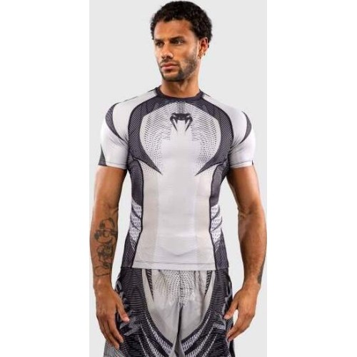 Venum Galactic 3.0 Short Sleeve Rashguard - Off-White/Black