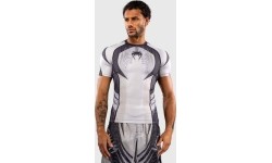 Venum Galactic 3.0 Short Sleeve Rashguard - Off-White/Black
