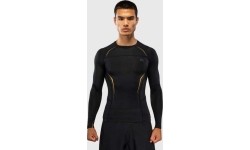 Venum G-Core Long Sleeve Rashguard - Black/Gold