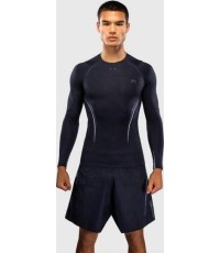 Venum G-Core Long Sleeve Rashguard - Navy Blue/White