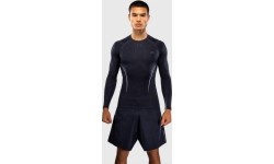 Venum G-Core Long Sleeve Rashguard - Navy Blue/White