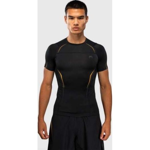 Venum G-Core Short Sleeve Rashguard - Black/Gold