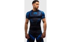 Venum No-Gi 6.0 Short Sleeve Rashguard - Black/Blue