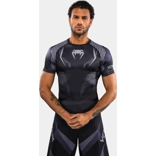 Venum No-Gi 6.0 Short Sleeve Rashguard - Black/Grey