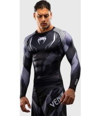 Venum No-Gi 6.0 Long Sleeve Rashguard - Black/White