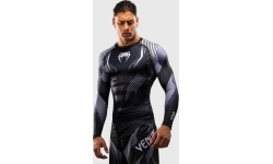 Venum No-Gi 6.0 Long Sleeve Rashguard - Black/White