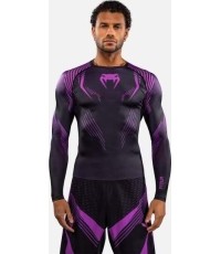 Venum No-Gi 6.0 Long Sleeve Rashguard - Black/Purple