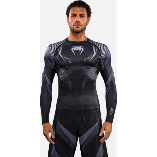 Venum No-Gi 6.0 Long Sleeve Rashguard - Black/Grey