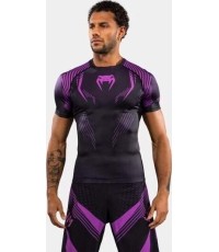 Venum No-Gi 6.0 Short Sleeve Rashguard - Black/Purple