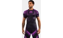 Venum No-Gi 6.0 Short Sleeve Rashguard - Black/Purple