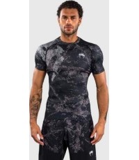 Venum Rage & Workout Short Sleeve Rashguard - Black/Grey