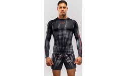 Venum Demon Long Sleeve Rashguard - Black/Grey